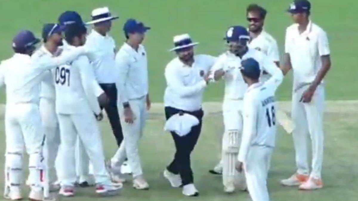prithvi shaw fight with musheer khan mumbai vs maharashtra match