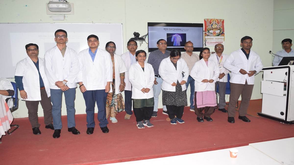 discipline along with patience is very important in medical service white coat ceremony in shahid nirmal mahato medical college