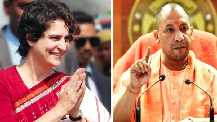 कांग्रेस महासचिव प्रियंका गांधी और उत्तर प्रदेश के मुख्यमंत्री योगी आदित्यनाथ