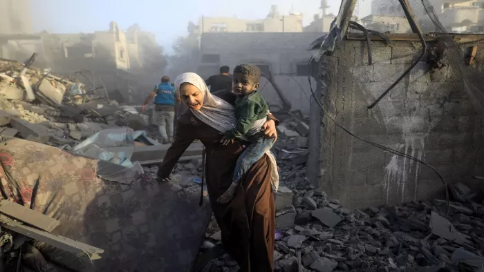 Israel-Hamas War: UN ने की गाजा में तत्काल युद्धविराम की मांग (फोटो एएफपी)