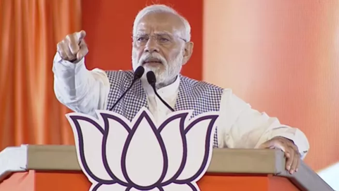 पीएम मोदी ने हैदराबाद में एक जनसभा को संबोधित किया है