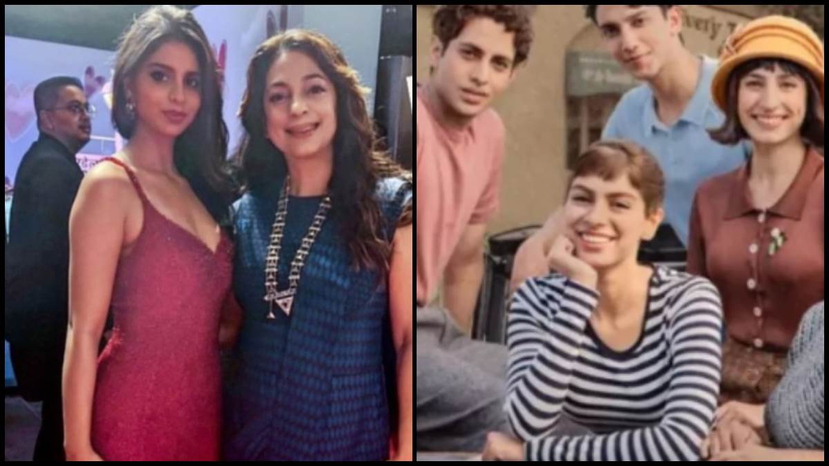 juhi chawla shares pics with the archies actress suhana khan and shower love on her debut