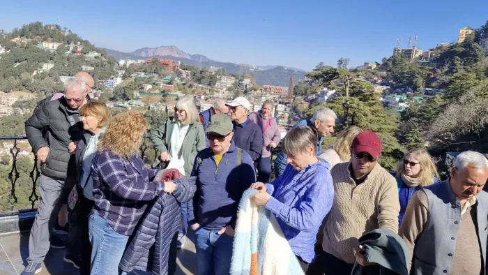 हिमाचल में भारी संख्या में विदेशी सैलानी इस बार शिमला का रुख कर रहे है (जागरण फोटो)