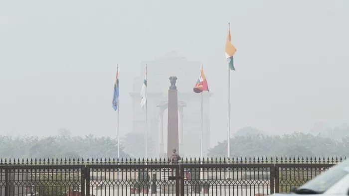 प्रेसीडेंट एस्टेट दिल्ली में प्रदूषण का नया हॉटस्पॉट।