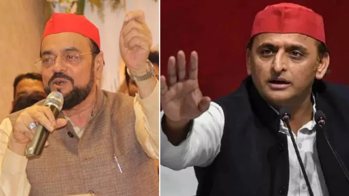 सपा अध्यक्ष अखिलेश यादव और अबू आसिम आजमी। ( फाइल फोटो )