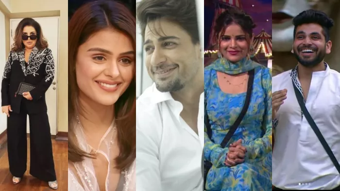 File Photo of Farah Khan, Priyanka Chaudhry, Shalin Bhanot, Archana Gautam and Shiv Thakare