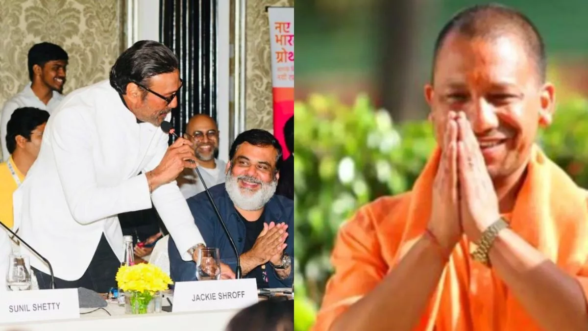 File Photo of Jackie Shroff and Yogi Adityanath