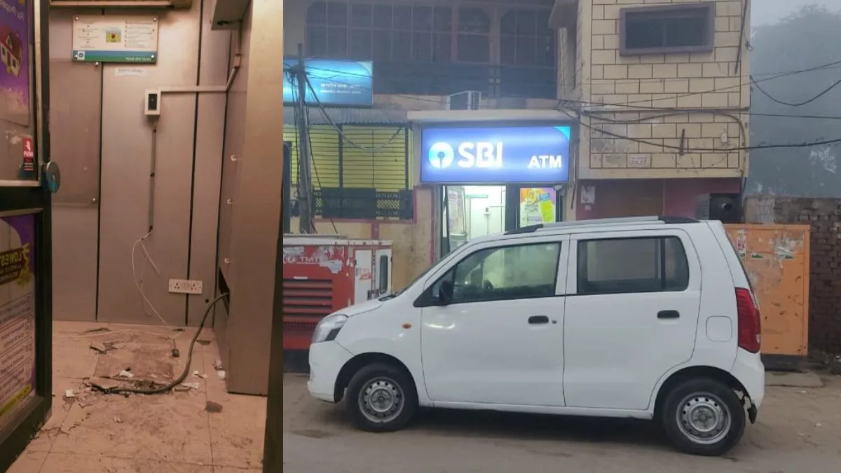 Agra News: कैश से भरा स्टेट बैंक का एटीएम में उखाड़ ले गए बदमाश, CCTV की डीवीआर चेक कर रही पुलिस, बार्डर पर नाकाबंदी