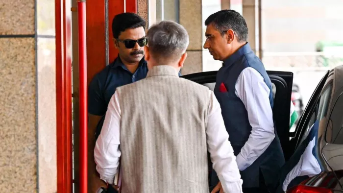 मुनु महावर की मालदीव के उच्चायुक्त के साथ हुई बैठक (सोशल मीडिया)