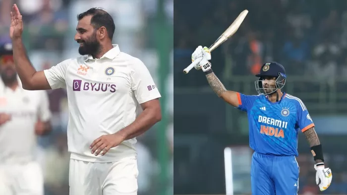 मोहम्मद शमी और सूर्यकुमार यादव की फिटनेस पर बड़ी अपडेट