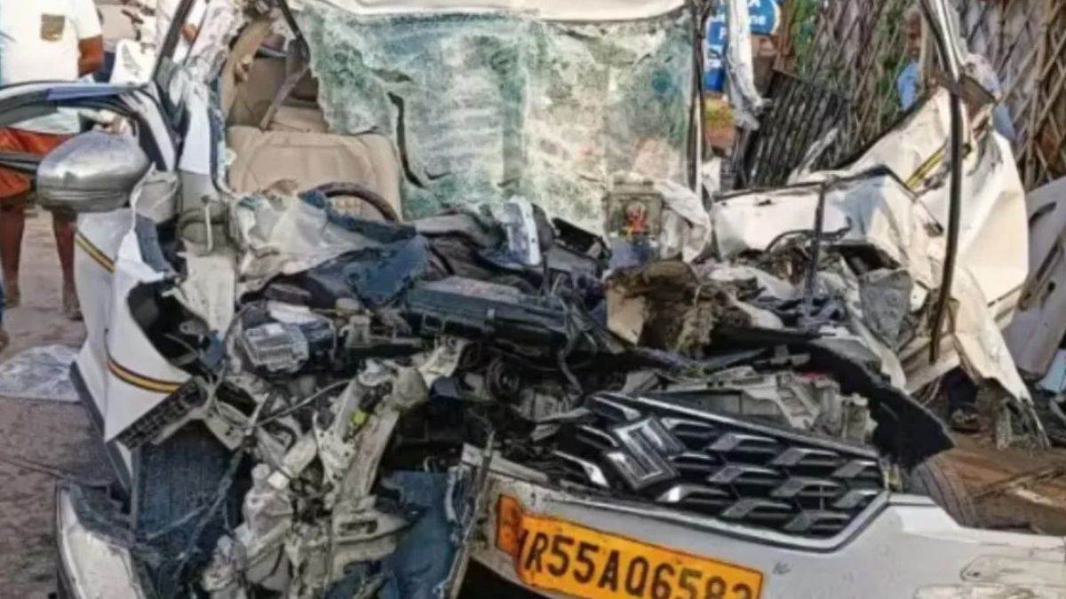 gujarat bharuch three killed four injured as car crashes into truck
