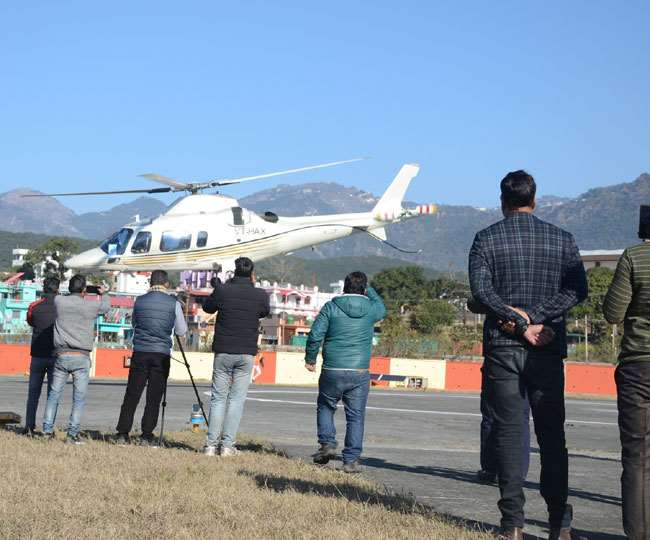 Image result for Heli service starts from Doon’s Sahastradhara to Gauchar, Chinyalisaur in Uttarakhand