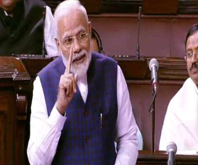पीएम मोदी ने राज्य सभा में दिया विपक्ष को कड़ा जवाब