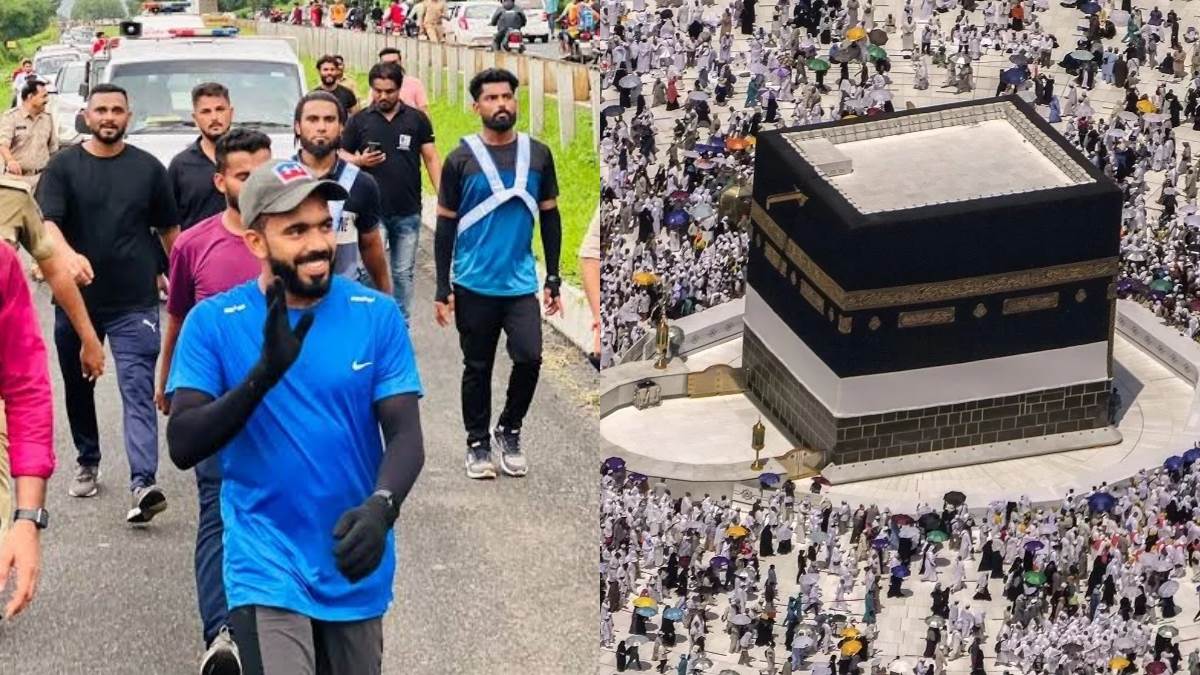 haj yatra 2023 indian citizen enters pakistan after getting visa shihab chittoor has left for haj on foot