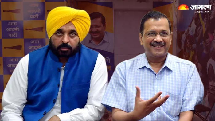 पंजाब के मुख्यमंत्री भगवंत मान और दिल्ली के पूर्व सीएम केजरीवाल (फाइल फोटो)