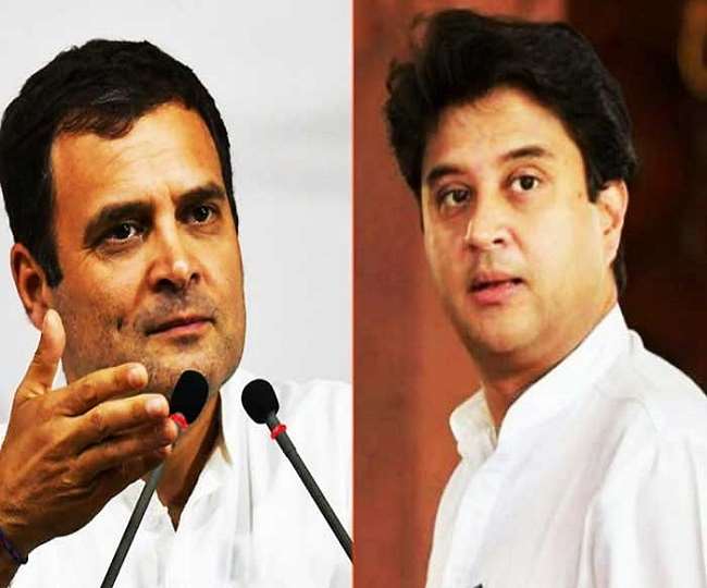 कांग्रेस नेता राहुल गांधी और ज्योतिरादित्य की फाइल फोटो