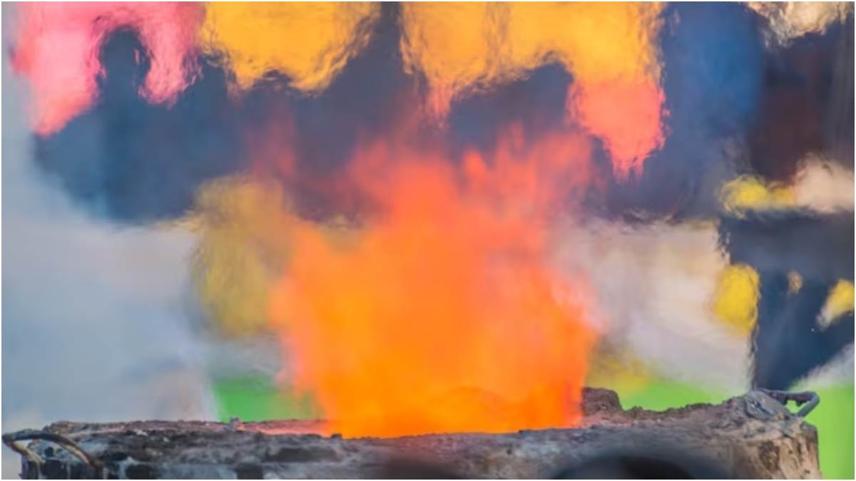 fire holi a village in india where holi is played with fire instead of gulal laddoos or flowers