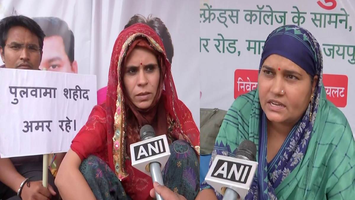 we are not doing any politics bjp leader hits back at ashok gehlot on protest by widows of pulwama terror attack