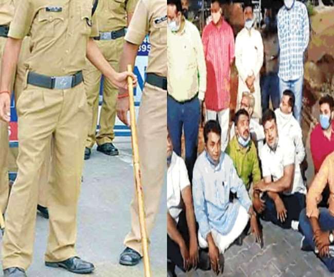 झांसी में पुलिस ने एक युवक से मास्क न लगाने के नाम पर रुपये मांगने के आरोप लगे हैं।