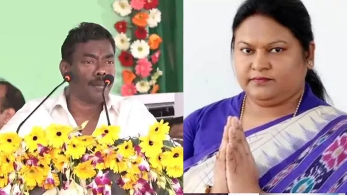 बसंत सोरेन और सीता सोरेन की फाइल फोटो।