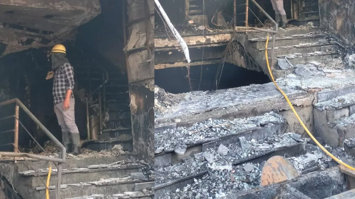 Fire in Karnal: मिठाई की दुकान में हुआ जोरदार ब्‍लास्‍ट, छह सिलेंडर फटने से लगी भीषण आग; इलाके में मची अफरा-तफरी