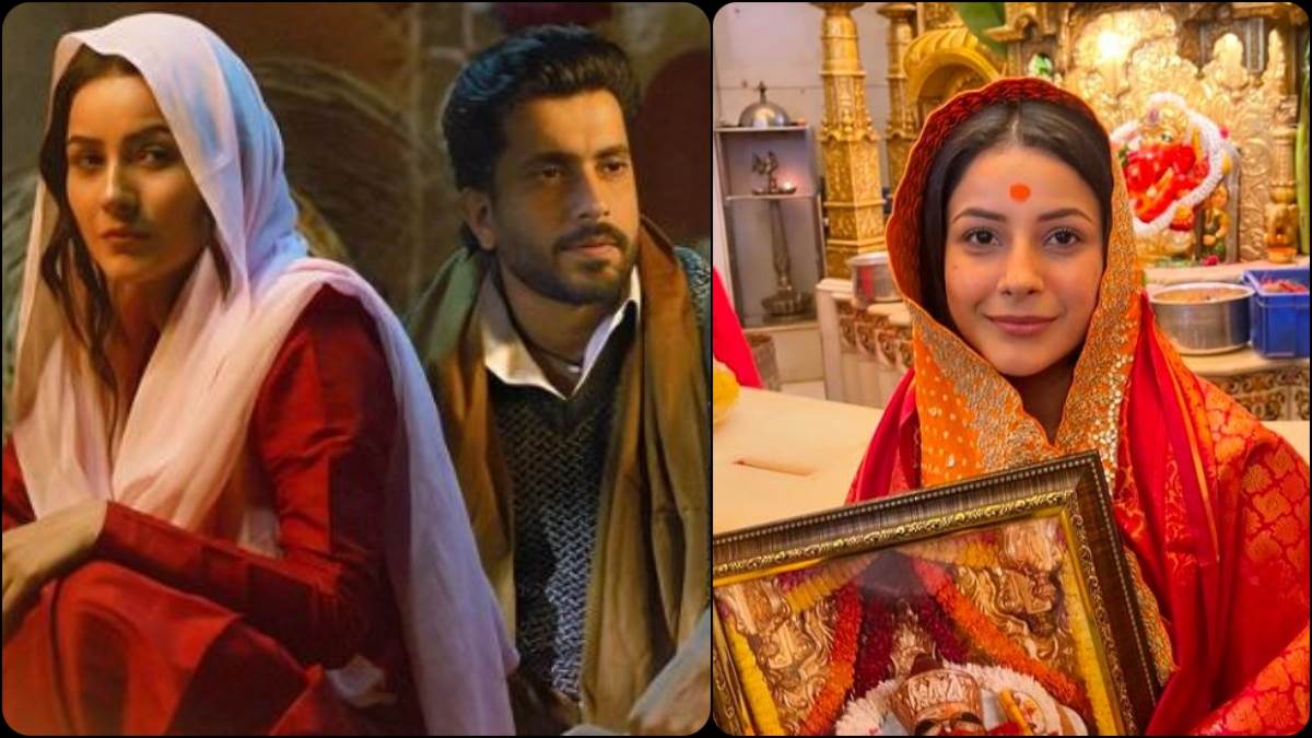 shehnaaz gill visits siddhivinayak temple to take blessing before release of her song dhup lagdi with sunny singh