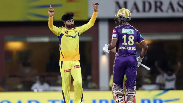 CSK vs KKR: चेपॉक में चला रविंद्र जडेजा का जादू।