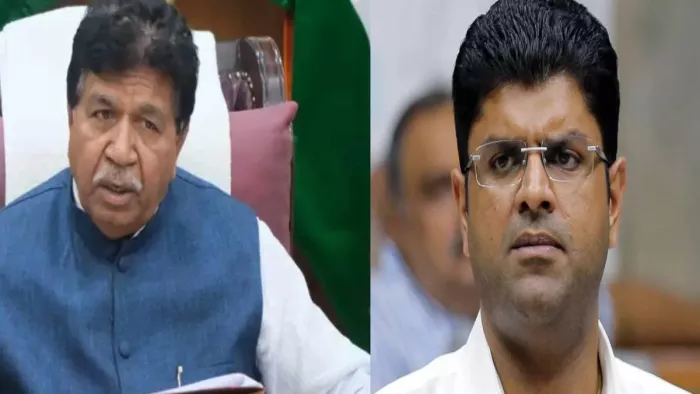 Haryana News: दुष्यंत चौटाला ने प्रेस वार्ता कर सीएम सैनी से मांगा इस्तीफा। फाइल फोटो