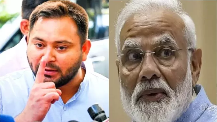 'धर्म के साथ कर्म भी करें नरेन्द्र मोदी', तेजस्वी यादव की प्रधानमंत्री को नसीहत