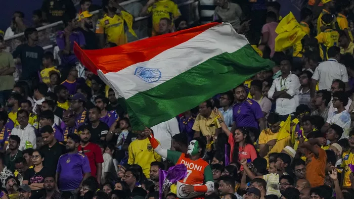 ईडन गार्डन्स पर दिखा देशभक्ति का नजारा