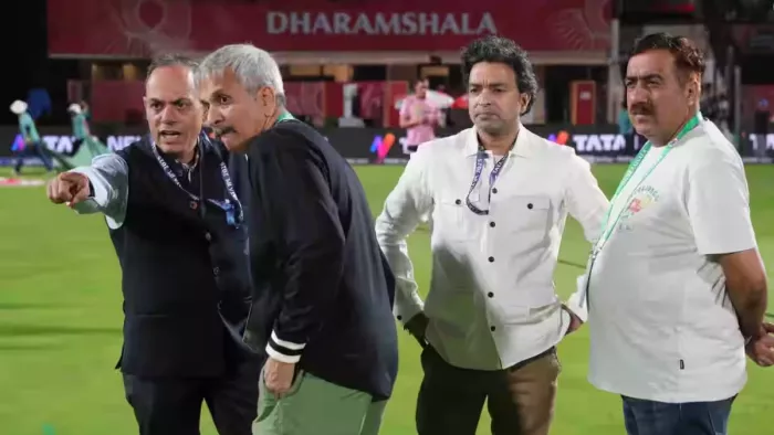धर्मशाला में आयोजित पंजाब और दिल्ली का मैच रद। फोटो- BCCI