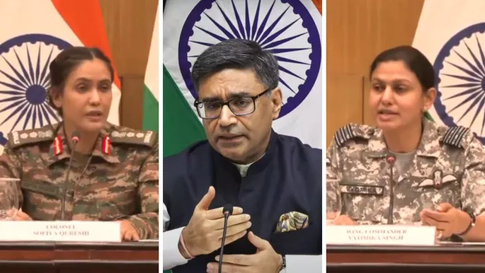 Operation Sindoor: विदेश मंत्रालय की ओर से प्रेस कॉन्फ्रेंस आयोजित की गई।