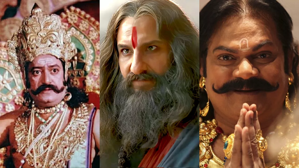 Adipurush एक्टर सैफ अली खान से पहले इन स्टार्स ने निभाई रावण की भूमिका, वक्त के साथ बदला दशानन का अंदाज