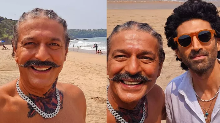 Chunky Panday post picture with Aditya Rao Kapoor