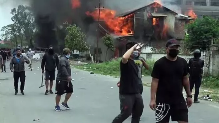 Manipur में फिर भड़की हिंसा, उग्रवादियों ने लोगों के घर जलाए। (फाइल फोटो-एएनआई)
