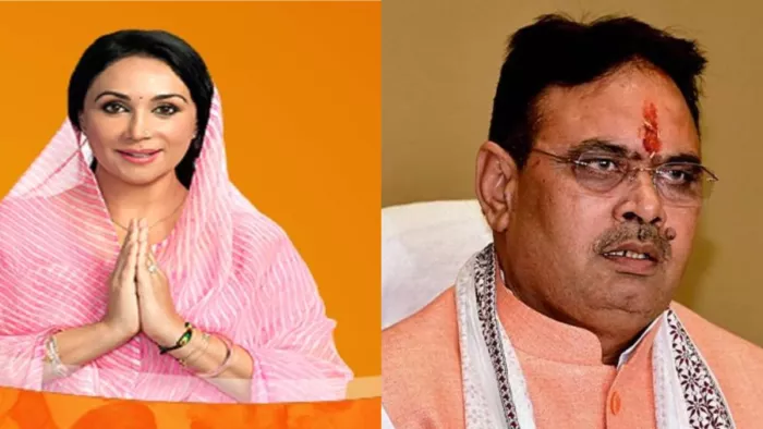 Lok Sabha Election Result 2024: राजस्थान के मुख्यमंत्री भजन लाल शर्मा और डिप्टी सीएम दीया कुमारी।