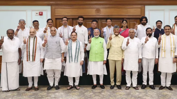 भाजपा नेता ने बताया कि एनडीए गठबंधन को चलाने में नरेंद्र मोदी का कोई जवाब नहीं है। (फोटो सोर्स: बीजेपी)