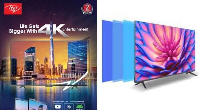 itel 4k uhd android smart tvs 43 inch 55 inch version launched in india