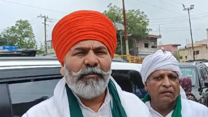भारतीय किसान यूनियन (बीकेयू) नेता राकेश टिकैत।