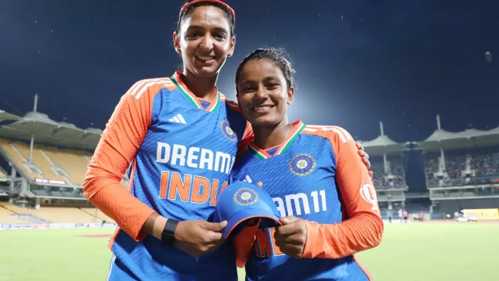 उमा छेत्री ने साउथ अफ्रीका के खिलाफ किया टी20 डेब्यू (BCCI Photo)