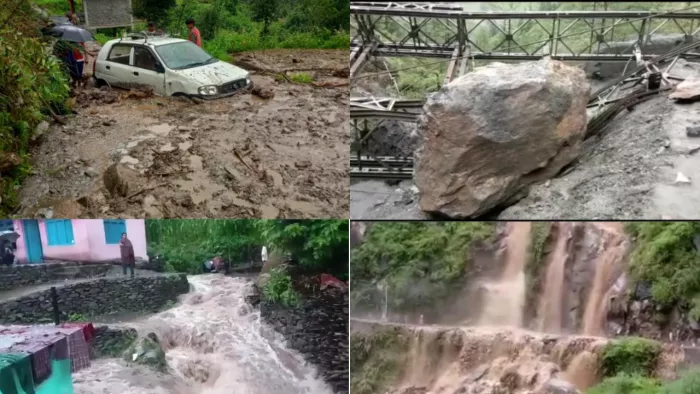 चंबा के सलूणी में बादल फटने से भारी नुकसान हुआ है। भरमौर में पुल टूट गया है।