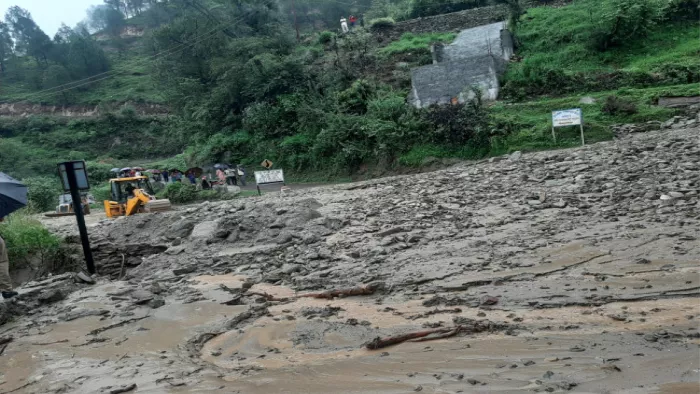 चंबा जिला में भारी बारिश हुई है