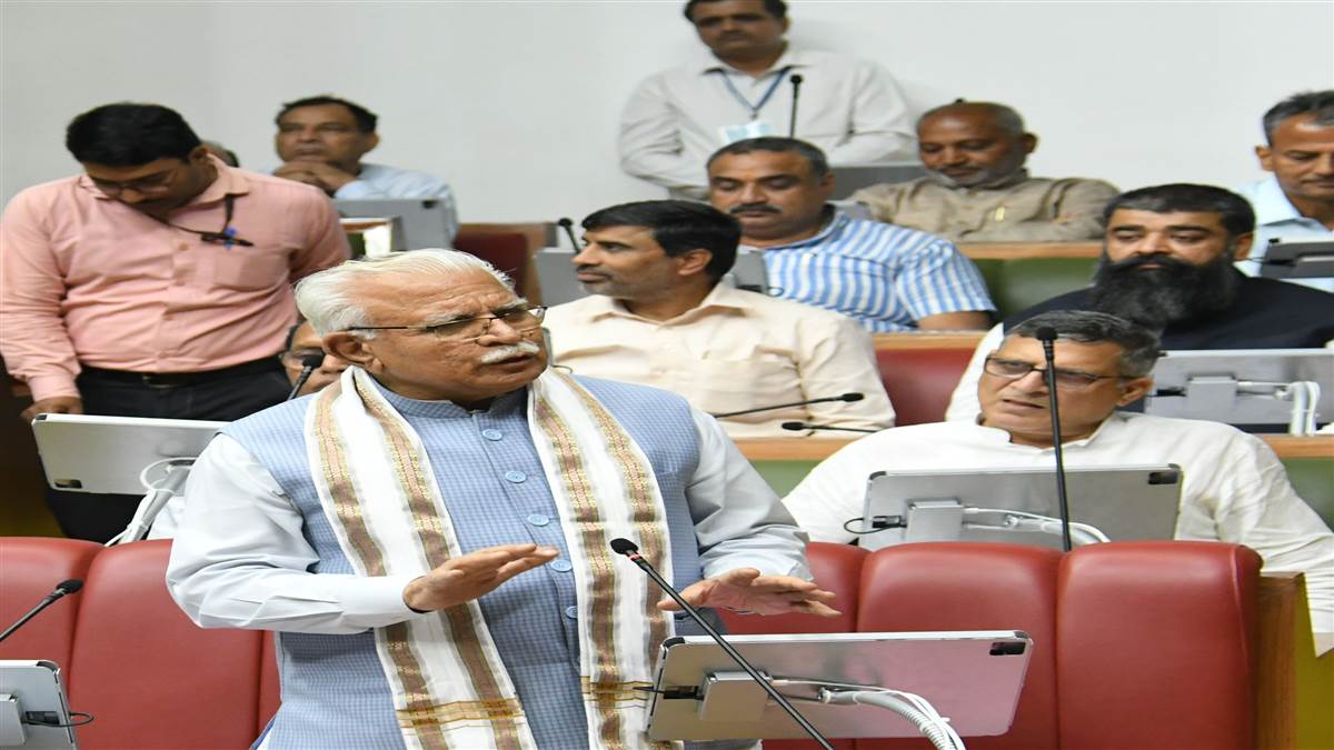 uproar in haryana assembly over threats to mlas and congress done walkout twice