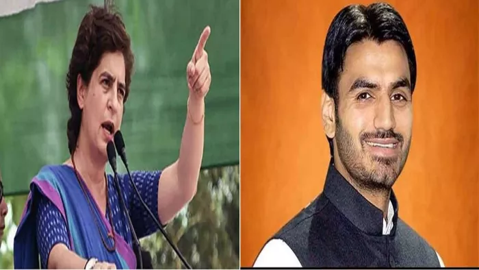 Shrikant Tyagi Case : कांग्रेस की राष्ट्रीय महासचिव प्रियंका गांधी वाड्रा - श्रीकांत त्यागी