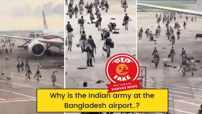 fact check viral video claiming indian army at bangladesh airport know whole matter