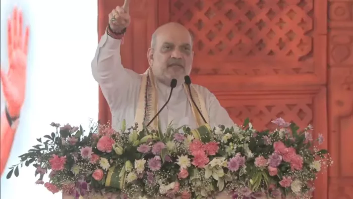 सीतामढ़ी पहुंचे अमित शाह, भव्य जानकी मंदिर का करेंगे शिलान्यास