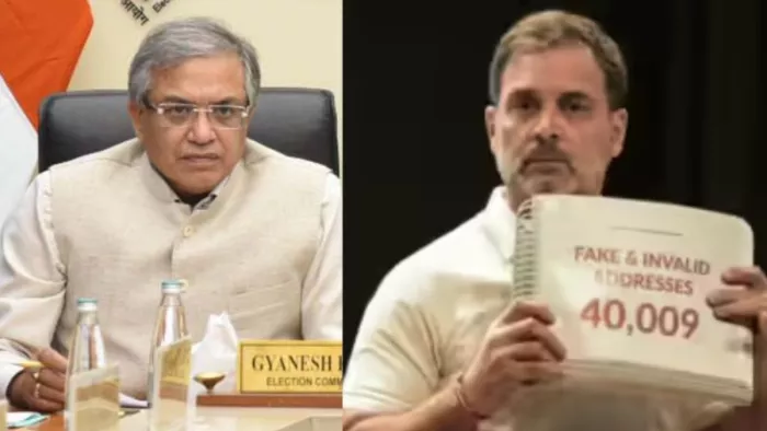 चुनाव आयोग ने राहुल गांधी के आरोपों का जवाब दिया है।