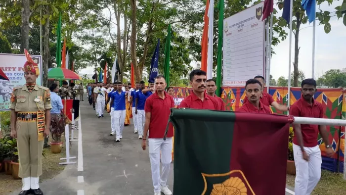 बीएसएफ स्पोर्ट्स प्रतियोगिता का आगाज। जागरण फोटो।