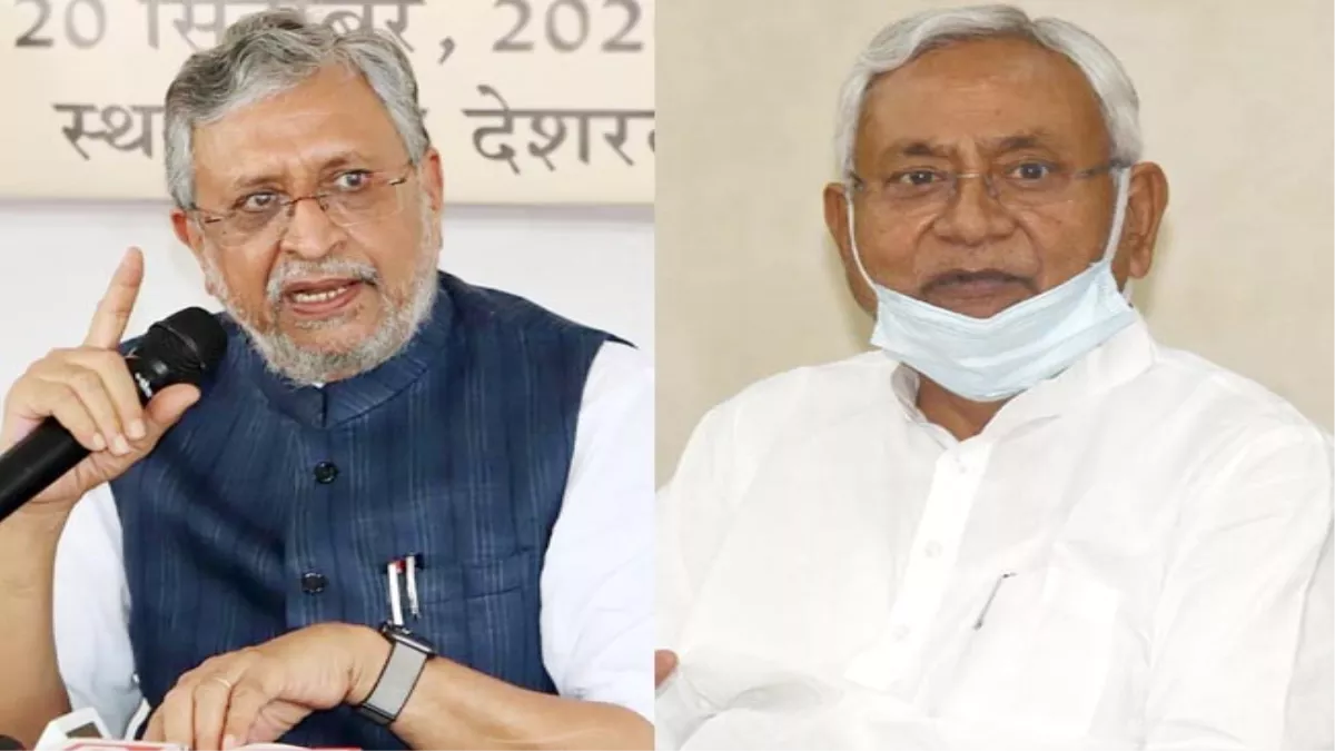 सुशील कुमार मोदी और नीतीश कुमार। जागरण आर्काइव।