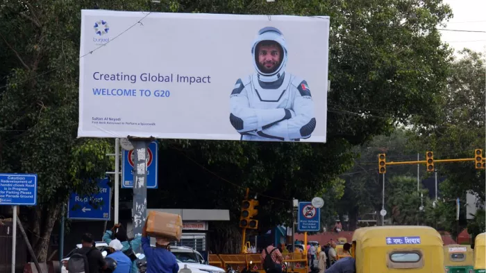 UAE के अंतरिक्ष यात्री की G20 समिट पर दिल्ली में क्यों लगी होर्डिंग्स